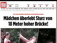 Bild zum Artikel: Von Freundin geschubst - Mädchen überlebt Sturz von 18 Meter hoher Brücke!