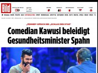 Bild zum Artikel: Böser Spruch bei „Schlag den Star“ - Comedian Kawusi beleidigt Jens Spahn