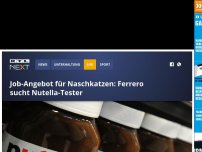 Bild zum Artikel: Ferrero sucht Nutella-Tester