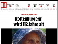 Bild zum Artikel: Zweitälteste Deutsche - Rottenburgerin  wird 112 Jahre alt