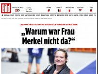 Bild zum Artikel: Leichtathletik-Stars sauer - „Warum war Frau Merkel nicht da?“