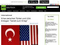 Bild zum Artikel: Krise zwischen Türkei und USA: Erdogan 'bereit zum Krieg'