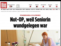 Bild zum Artikel: Skandal im Altenheim - Not-OP, weil Seniorin wundgelegen war