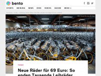 Bild zum Artikel: Nach der 'Obike'-Pleite: Die neuen Fahrräder werden jetzt für 69 Euro verscherbelt