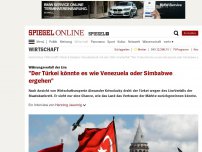 Bild zum Artikel: Währungsverfall der Lira: 'Der Türkei könnte es wie Venezuela oder Simbabwe ergehen'