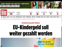 Bild zum Artikel: Kanzlerin Merkel - EU-Kindergeld soll weiter gezahlt werden