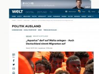 Bild zum Artikel: „Aquarius“ darf auf Malta anlegen – Auch Deutschland nimmt Migranten auf