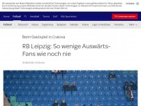 Bild zum Artikel: Nur 7 Fans zur Europa League: RB Leipzig stellt Negativ-Rekord auf