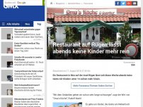 Bild zum Artikel: Restaurant auf Rügen lässt abends keine Kinder mehr rein