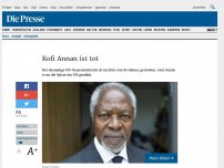 Bild zum Artikel: Kofi Annan ist tot