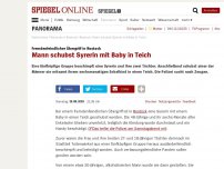 Bild zum Artikel: Fremdenfeindlicher Übergriff in Rostock: Mann schubst Syrerin mit Baby in Teich