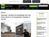 Bild zum Artikel: Skandal: UN-Bericht bestätigt ISIS hat freie Hand in US-besetztem Gebiet in Syrien