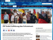 Bild zum Artikel: Pegida-Demo bei Merkel-Besuch: ZDF fordert Aufklärung über Polizeieinsatz