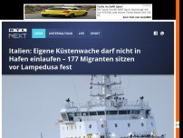 Bild zum Artikel: 177 Migranten sitzen vor Lampedusa fest
