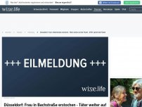 Bild zum Artikel: Düsseldorf: Frau auf offener Straße erstochen - Täter auf der Flucht - SEK im Einsatz