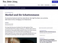Bild zum Artikel: Merkel und ihr Schattenmann