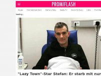 Bild zum Artikel: 'Lazy Town'-Star Stefan: Er starb mit nur 43 Jahren an Krebs