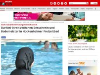 Bild zum Artikel: Stadt weist Diskriminierungs-Vorwürfe zurück - Burkini-Streit zwischen Besucherin und Bademeister in Hockenheimer Freizeitbad
