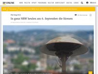 Bild zum Artikel: Warntag 2018: In ganz NRW heulen am 6. September die Sirenen