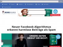 Bild zum Artikel: Neuer Facebook-Algorithmus erkennt harmlose Beiträge als Spam