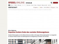 Bild zum Artikel: Rat an Regierung: Experten fordern Ende des sozialen Wohnungsbaus