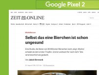 Bild zum Artikel: Alkoholkonsum: Selbst das eine Bierchen ist schon ungesund