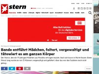 Bild zum Artikel: Ein Monat in Gefangenschaft : Bande entführt Mädchen, foltert, vergewaltigt und tätowiert es am ganzen Körper