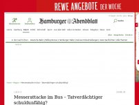 Bild zum Artikel: Lübeck: Messerattacke im Bus – Täter vermutlich schizophren