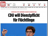 Bild zum Artikel: Vorstoß von Kramp-Karrenbauer - CDU will Dienstpflicht für Flüchtlinge