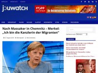 Bild zum Artikel: Nach Massaker in Chemnitz – Merkel: „Ich bin die Kanzlerin der Migranten“
