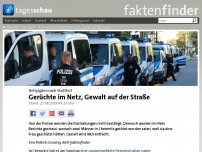 Bild zum Artikel: Chemnitz: Gerüchte im Netz, Gewalt auf der Straße