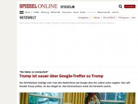 Bild zum Artikel: 'Sie haben es manipuliert': Trump ist sauer über Google-Treffer zu Trump