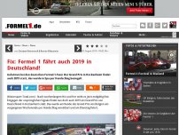 Bild zum Artikel: Fix: Formel 1 fährt auch 2019 in Deutschland!
