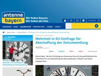 Bild zum Artikel: Mehrheit in EU-Umfrage für Abschaffung der Zeitumstellung