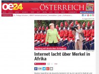 Bild zum Artikel: Internet lacht über Merkel in Afrika