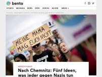 Bild zum Artikel: Nach Chemnitz: Fünf Ideen, was jeder gegen Nazis tun kann