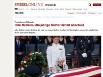 Bild zum Artikel: Verstorbener US-Senator: John McCains 106-jährige Mutter nimmt Abschied