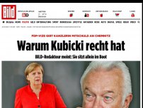 Bild zum Artikel: Warum Kubicki recht hat - FDP-Vize gibt Kanzlerin Mitschuld an Chemnitz