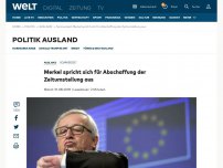 Bild zum Artikel: Juncker kündigt Abschaffung der Zeitumstellung an