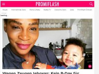 Bild zum Artikel: Wegen Zeugen Jehovas: Kein B-Day für Serena Williams' Baby!