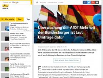 Bild zum Artikel: Überwachung der AfD? Mehrheit der Bundesbürger ist laut Umfrage dafür