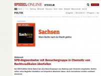 Bild zum Artikel: Ortsbesuch: SPD-Abgeordneter mit Besuchergruppe in Chemnitz von Rechtsradikalen überfallen