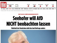 Bild zum Artikel: Ruf nach Verfassungsschutz - Seehofer will AfD NICHT beobachten lassen