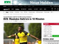 Bild zum Artikel: Hattrick in 10 Minuten: Moukoko brilliert für BVB