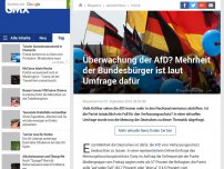 Bild zum Artikel: Überwachung der AfD? Mehrheit der Bundesbürger ist laut Umfrage dafür