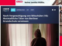 Bild zum Artikel: Nach Vergewaltigung von Mitschüler (10): Mutmaßliche Täter von Berliner Grundschule verwiesen