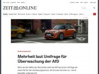 Bild zum Artikel: Verfassungsschutz: Mehrheit laut Umfrage für Überwachung der AfD