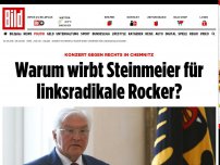 Bild zum Artikel: Konzert in Chemnitz - Warum wirbt Steinmeier für linksradikale Rocker?