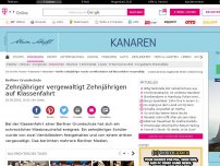 Bild zum Artikel: Berlin: Zehnjähriger wurde von Mitschülern auf Klassenfahrt vergewaltigt