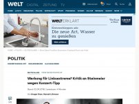 Bild zum Artikel: Werbung für Linksextreme? Kritik an Steinmeier wegen Konzert-Tipp